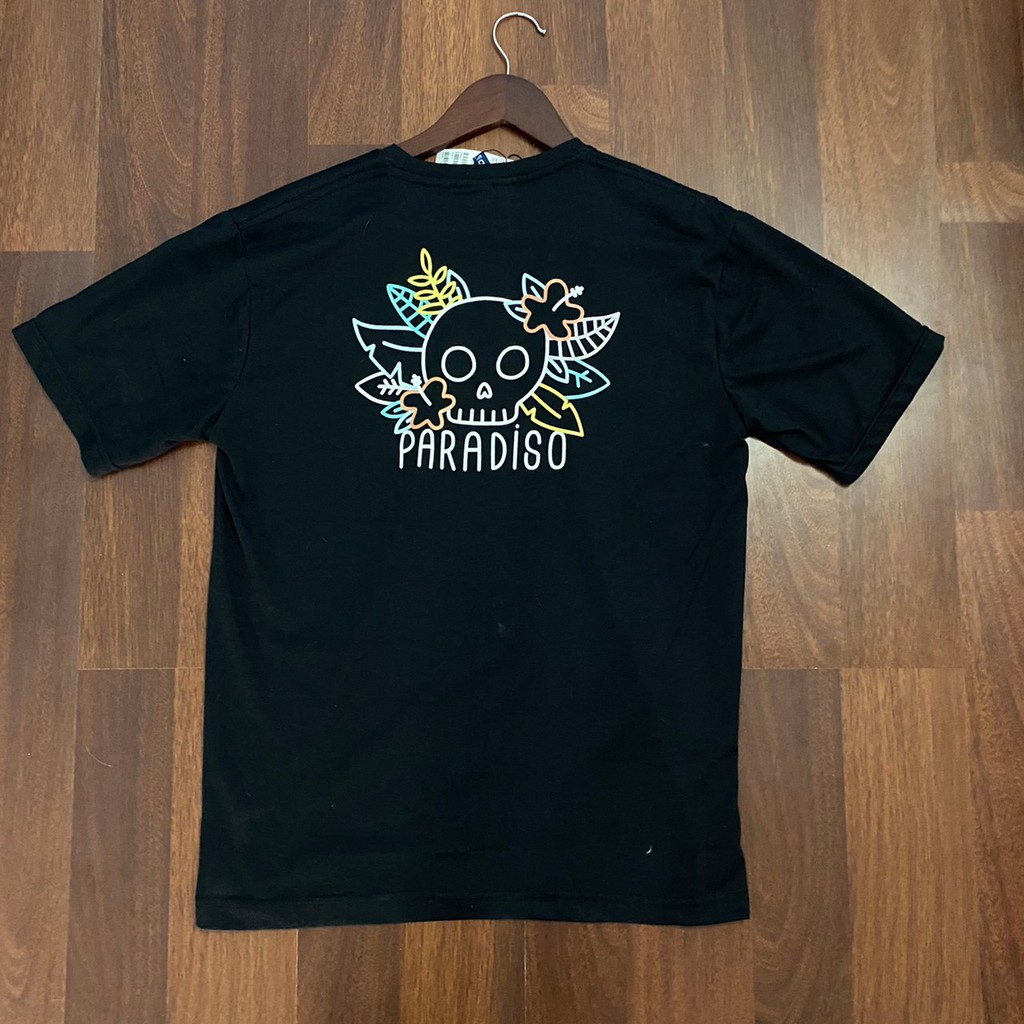 H&amp;M Tee Paradiso Black / Kaos HnM Original Pria Wanita