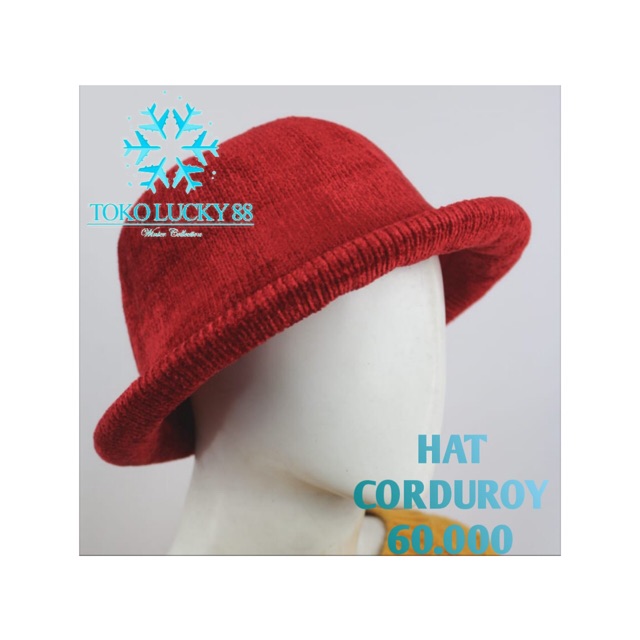 IMPORT Hat Corduroy Topi Fedora Jazz Winter Musim Dingin Hat Corduroy