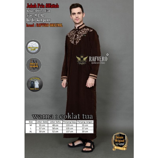Jubah Pria ALFATTAH ORIGINAL RAFVERO - Jubah Premium