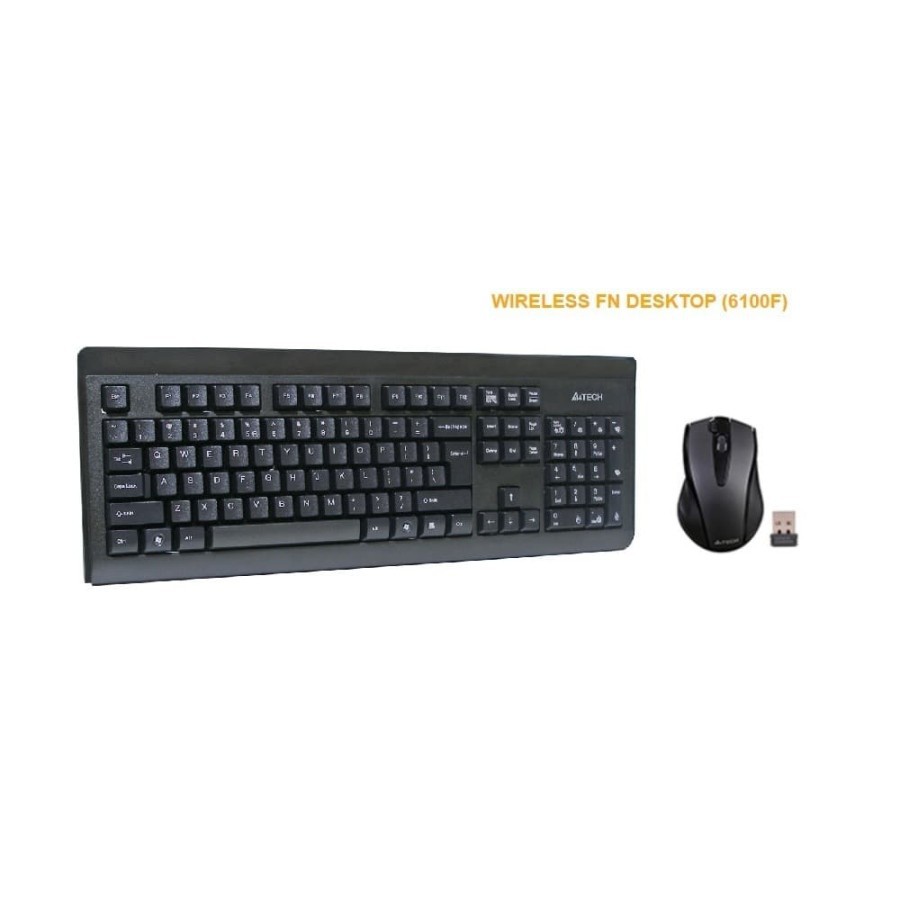 Keyboard mouse a4tech wireless 2.4ghz bundle combo padless v-track 500hz 6100f