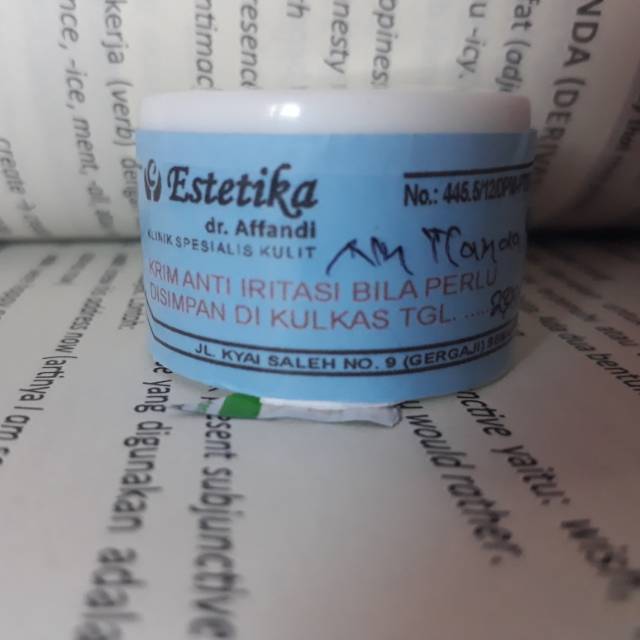 Krim Anti Iritasi Estetika Dr. Affandi + GRATISS PAPERBAG ESTETIKA