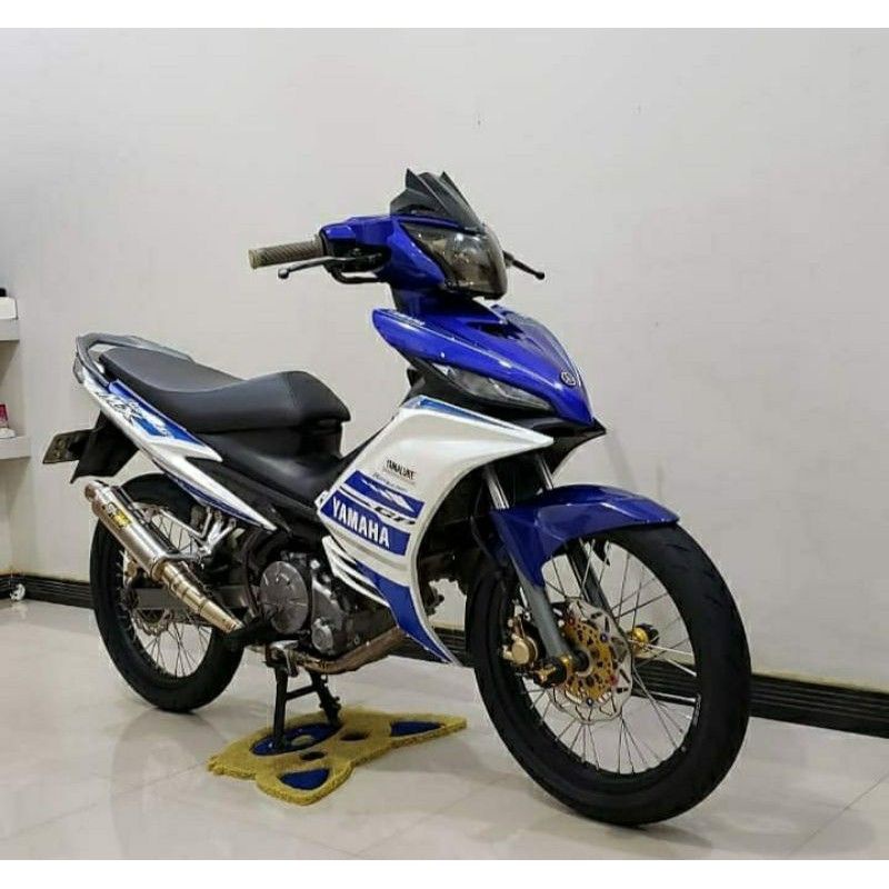Striping Lis Sticker Standar ori Yamaha New Jupiter MX GP Biru Putih terlaris