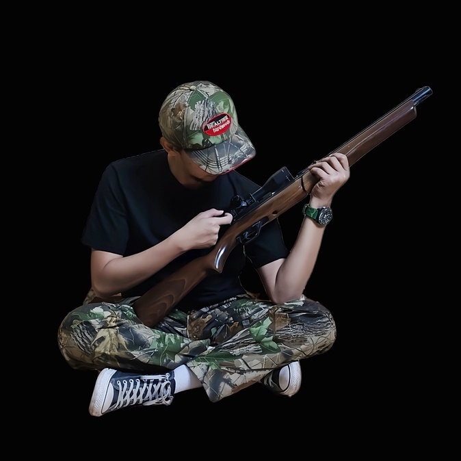 Camo Topi berburu topi hunting topi army topi keren