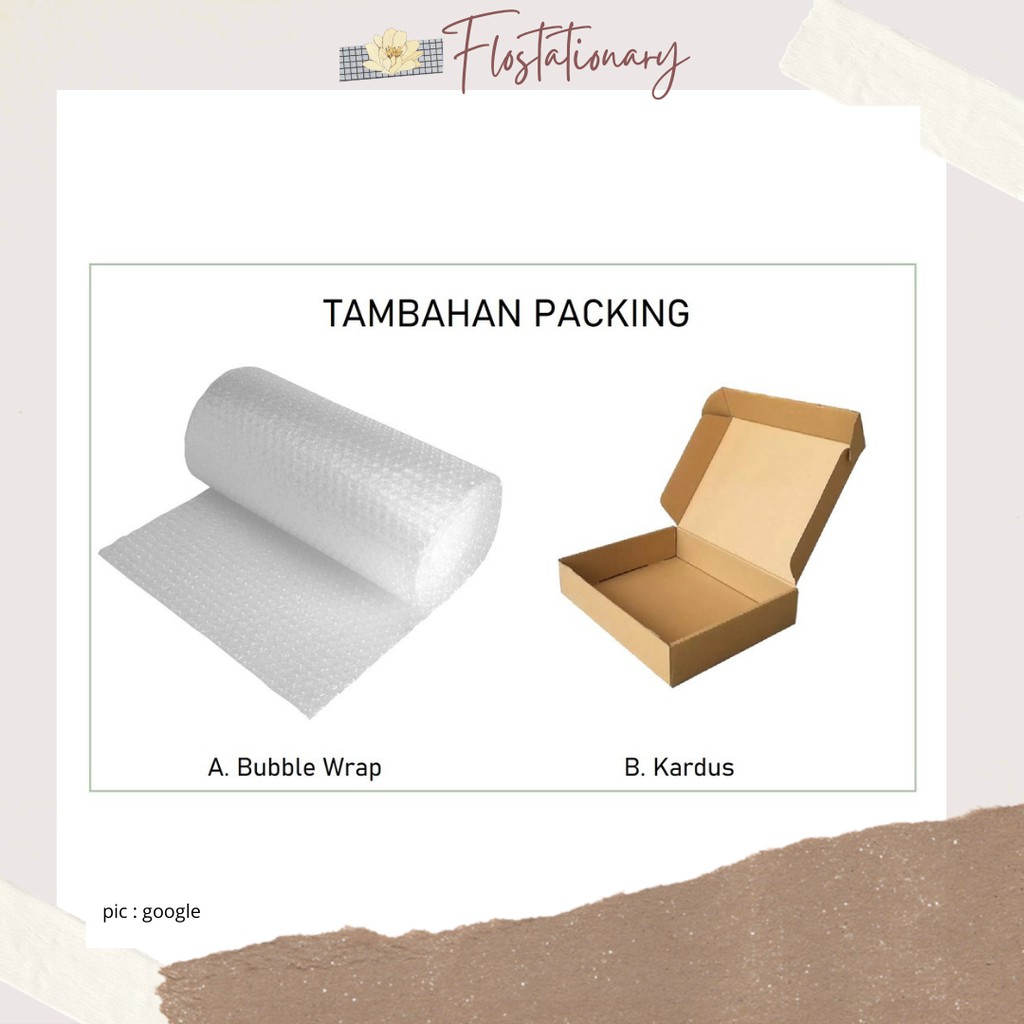 

Biaya Jasa Packing Bubble Wrap / Box Pizza / Dus