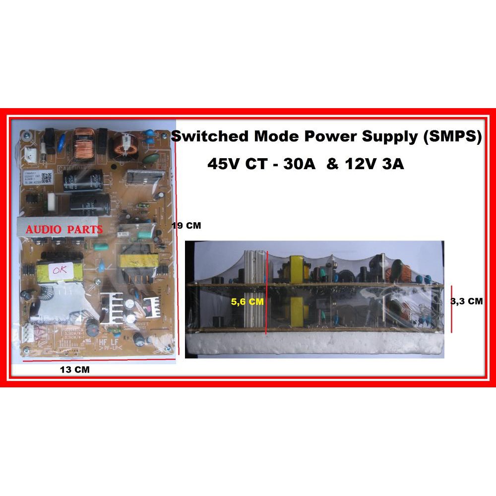 DISKON SMPS 012 Switching Power Supply 45V CT 30A 12V 3A PCB 2 Susun LIMITED