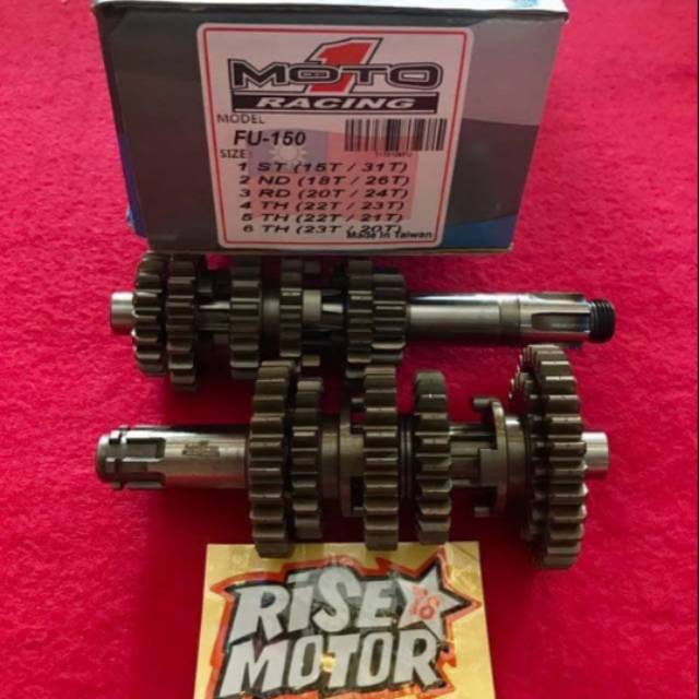 Gear ratio Moto 1 Satria Fu 15 31  18 26