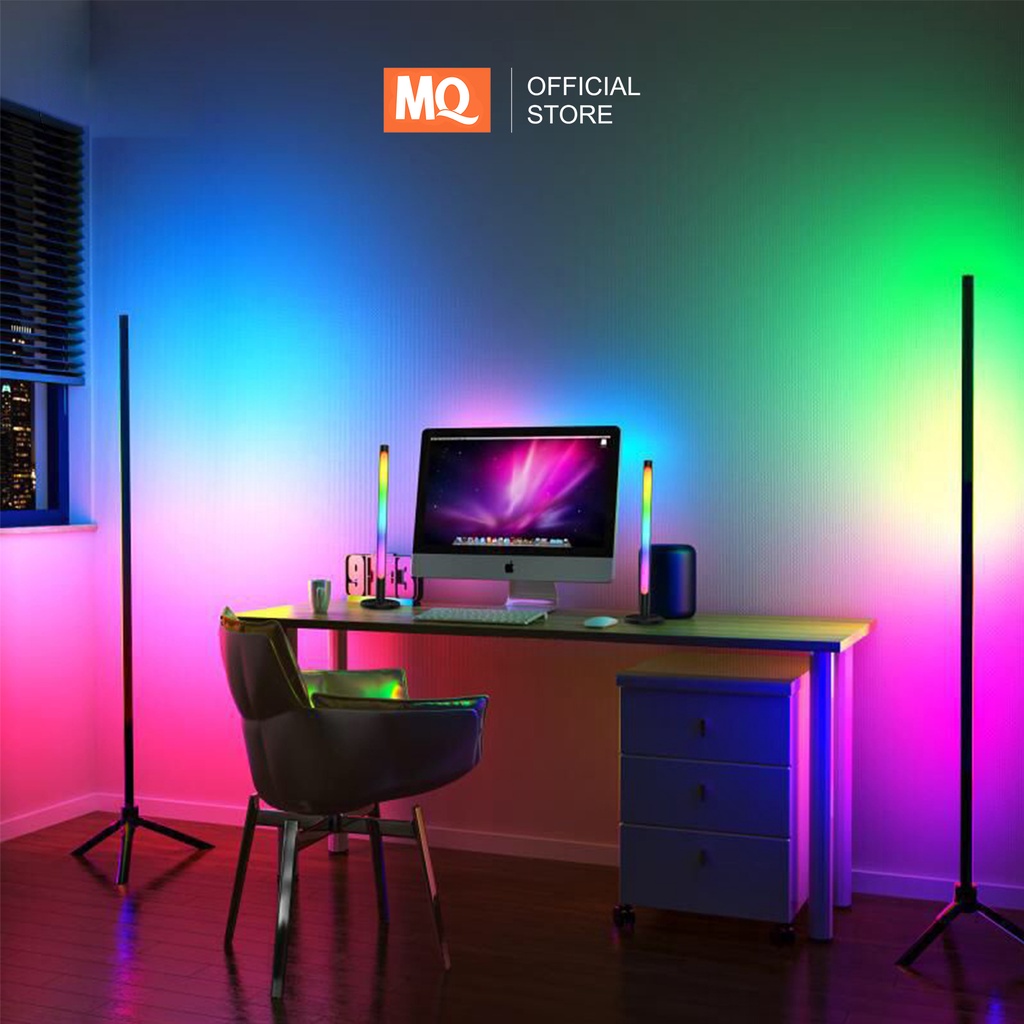 MQ Lampu RGB Stand Sudut Lantai Minimalis / Standing Side Floor Lamp / Lampu Dekorasi standing rgb