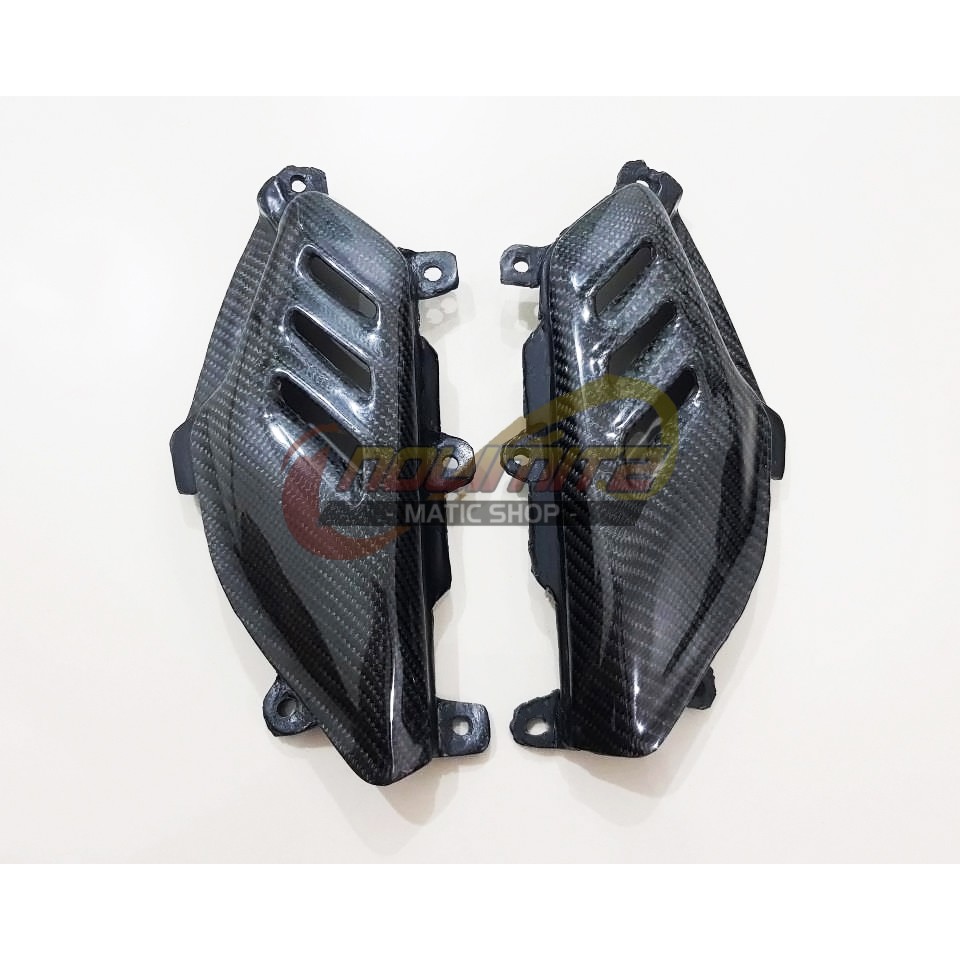 Cover Tutup Pijakan Body Samping Sporty Carbon Kevlar Yamaha NMAX