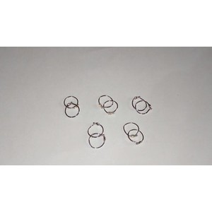 Anting Bayi Emas Swarovski, Anting Swarovski, Emas Putih 18K Gold 750