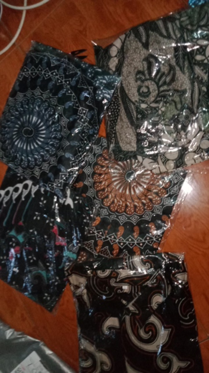 Kemeja Batik Pria Lengan Panjang Size M L Xl Xxl Bswart Batik Hrb026 Kenango Hem Panjang Padi