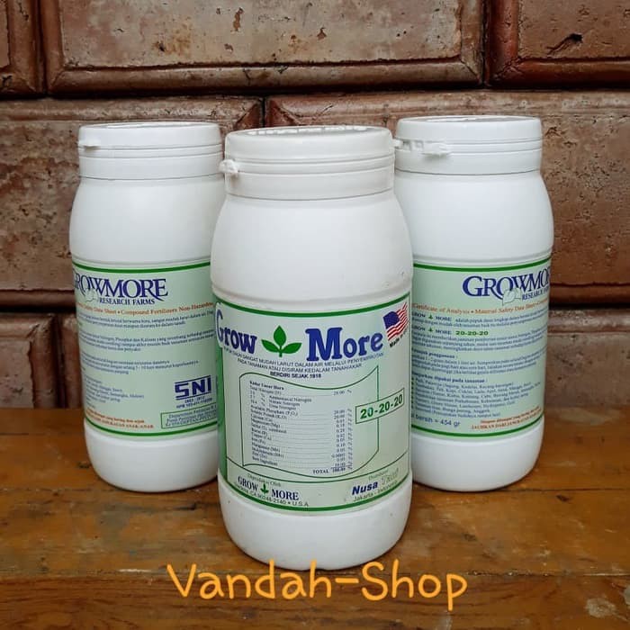 Growmore / Grow More 20-20-20 Pupuk Seimbang Masa Vegetatif
