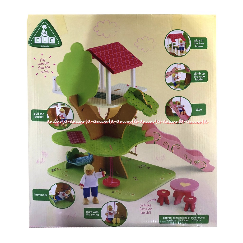 ELC Tree House Love Climbing Sliding Swimming Mainan Rumah Pohon