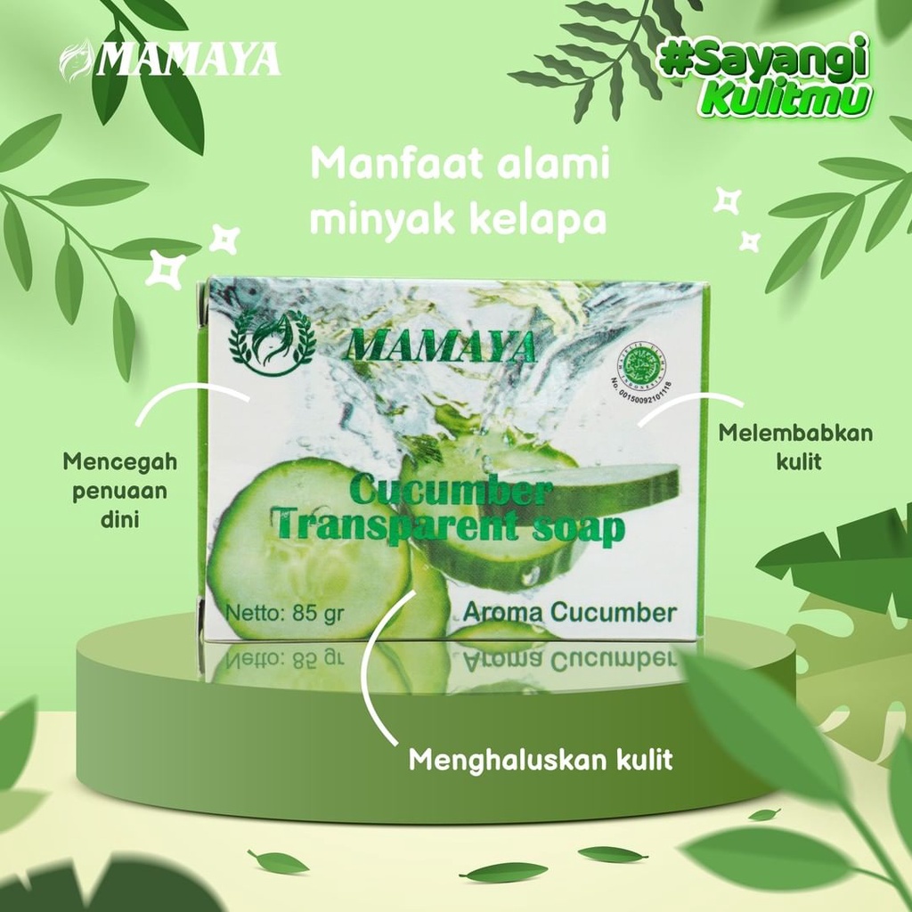 MAMAYA CUCUMBER SOAP85 GR (SABUN TIMUN)