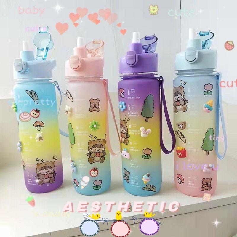 BOTOL MINUM ANAK SEKOLAH 1.1L GRADASI FREE STIKER