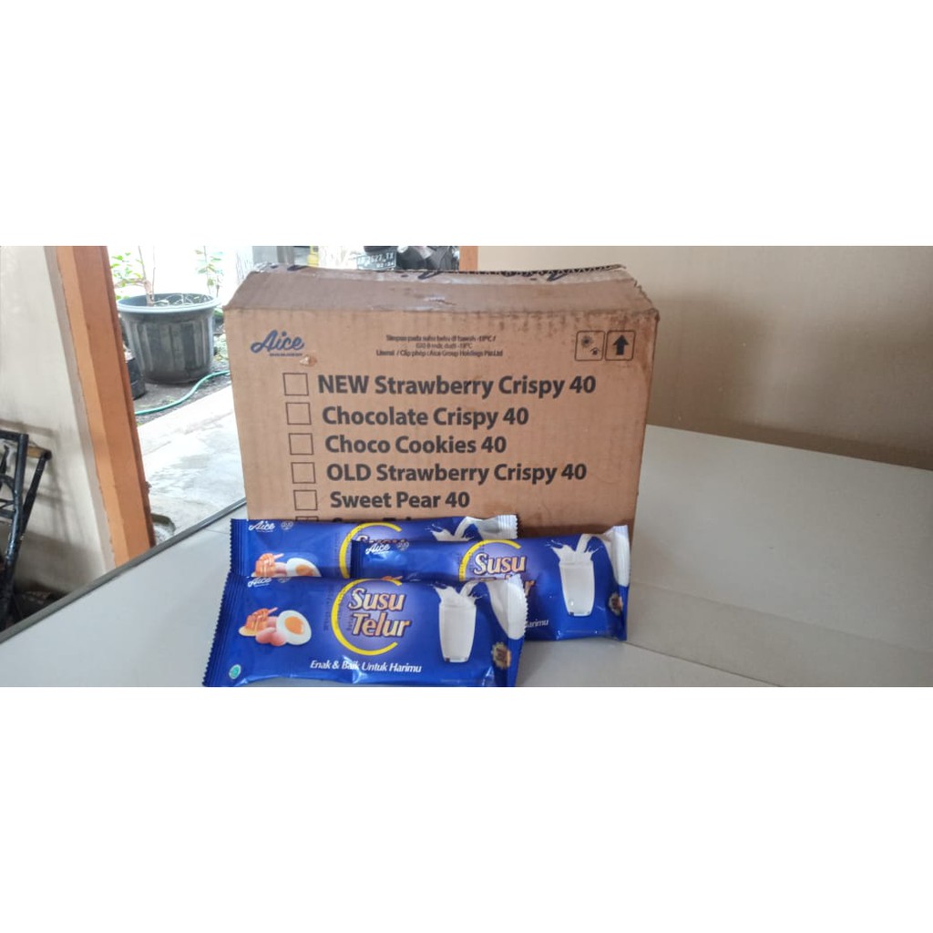 Es Krim Aice Susu Telur isi 40 / Ice Cream Aice Susu Telur 1dus 5000an