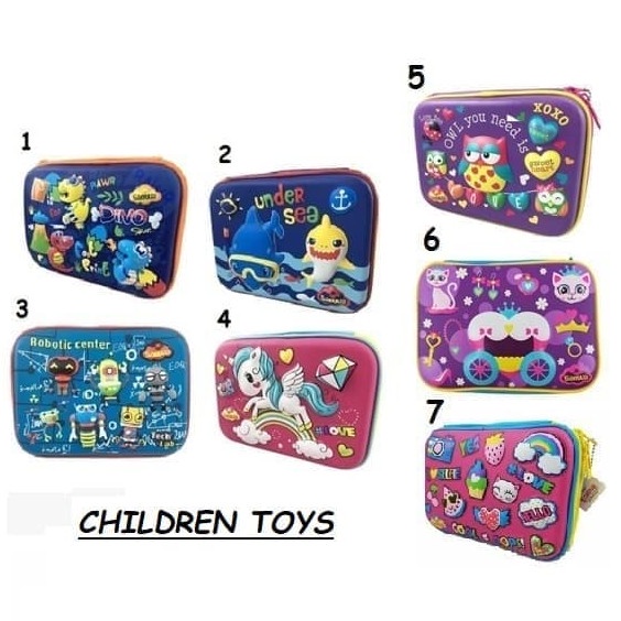 

Hari Ini Kotak Pensil Anak Smiggle Look A Like Motif Timbul 3D Sale!!!