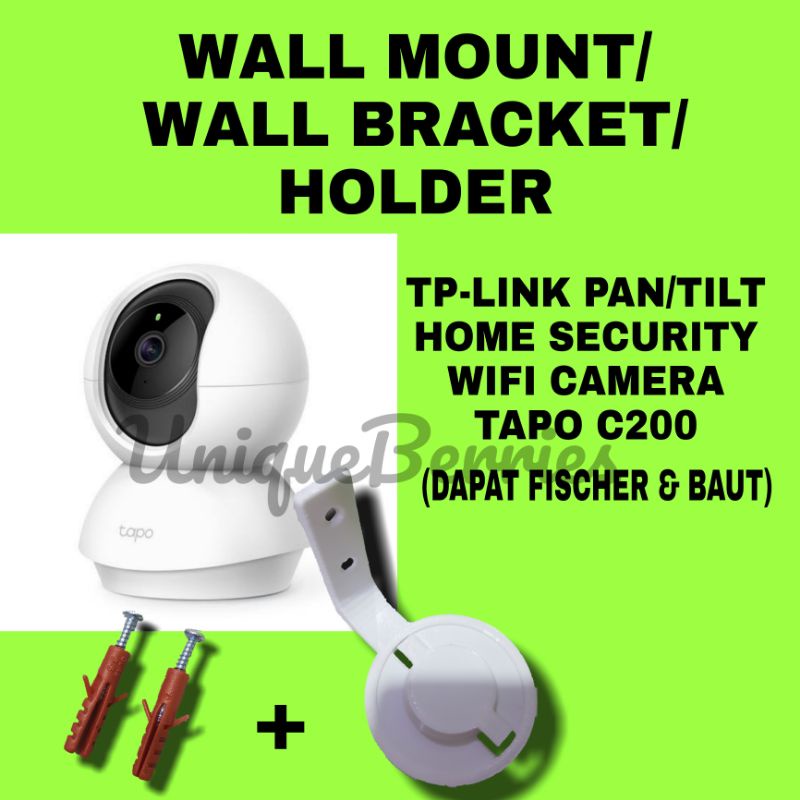 TP-LINK pan/Tilt Home Security Wifi Camera Tapo C200 Wall Mount Bracket Holder