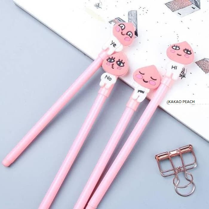 

Alat Tulis Pulpen Karakter Kakao A Lucu Peach Pen Pena Bolpoin Ballpoint Lucu Unik ATK Sekolah