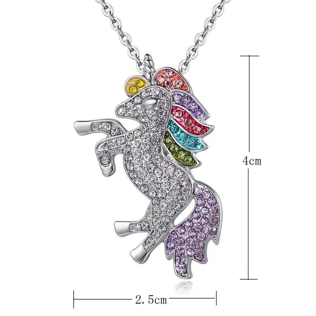 (COD)Kalung Unicorn Klavikula Kalung Kalung Wanita Kecil Segar Dan Unik Lucu/Gelang/Cincin/Anting