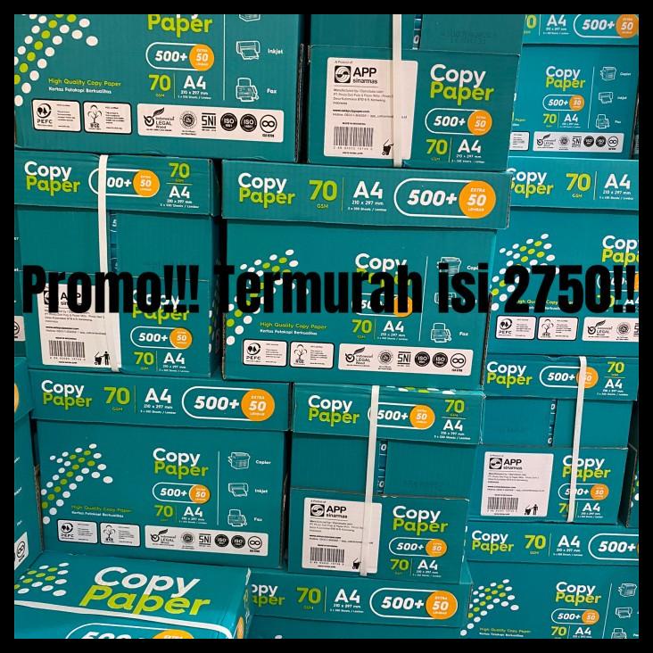 

TERBARU KERTAS HVS COPY PAPER A4 70 GSM, 1 BOX TERBARU