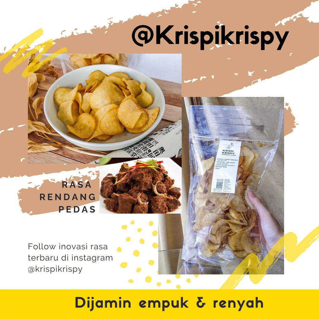 

Rasa RENDANG PEDAS Keripik Singkong Krispikrispy