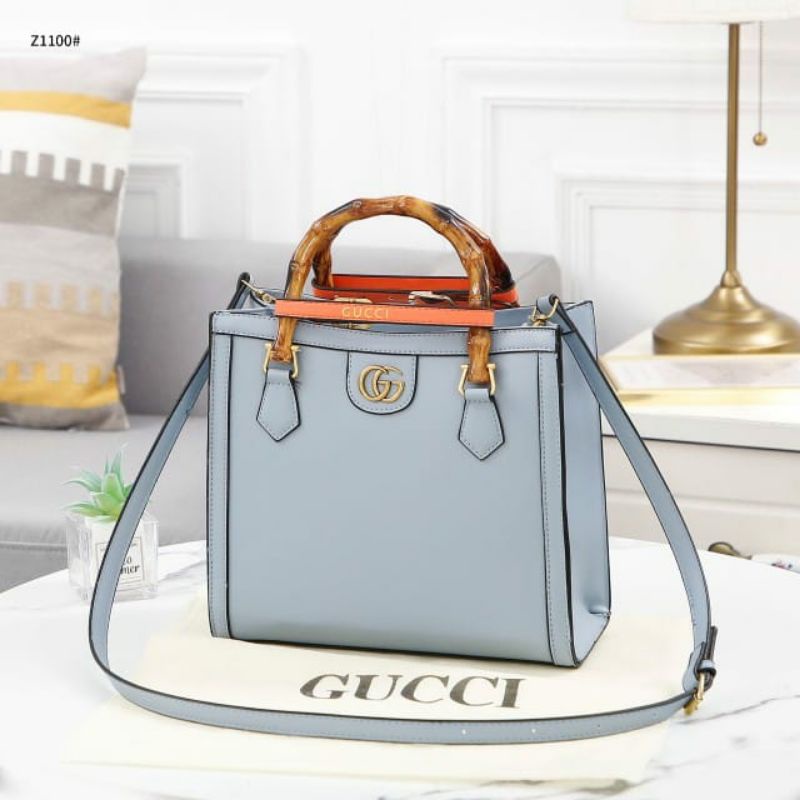 Gucci Small Bamboo-Handle Tote Bag #Z1100