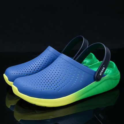 Crocs / Sandal Crocs / Crocs Literide / Literide / Sandal Pria / Lite Ride / Sepatu Sandal Perawat-BIRU HIJAU