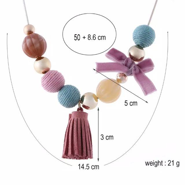 Kalung Hijab Etnik Necklace Korea Premium Aksesoris Wanita Simple Unik