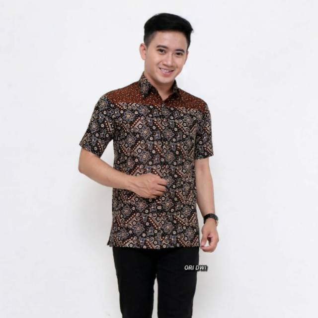 Kemeja batik pria batik soga