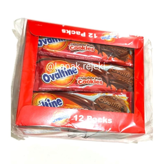 

Ovaltine Cookies Chocolate Malt Perbox isi 12 pcs / Ovaltine cookies / Biskuit Ovaltine