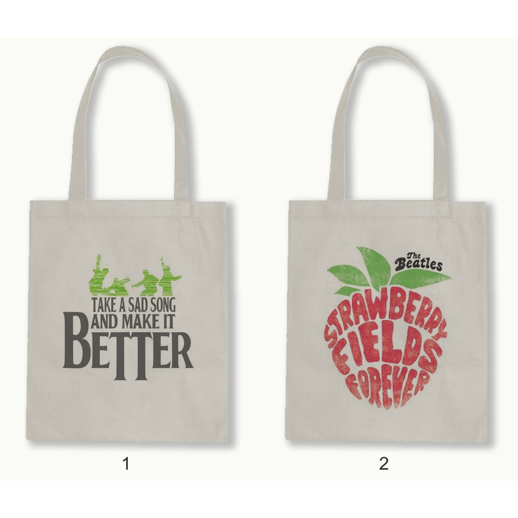 TOTE BAG RESLETING - THE BEATLES Quotes series