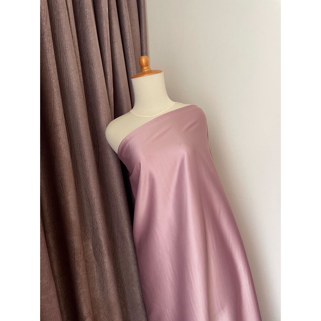 Bahan Kain Satin Velvet Premium Background Backdrop Foto Dress Meteran Murah Warna Pink Rosegold