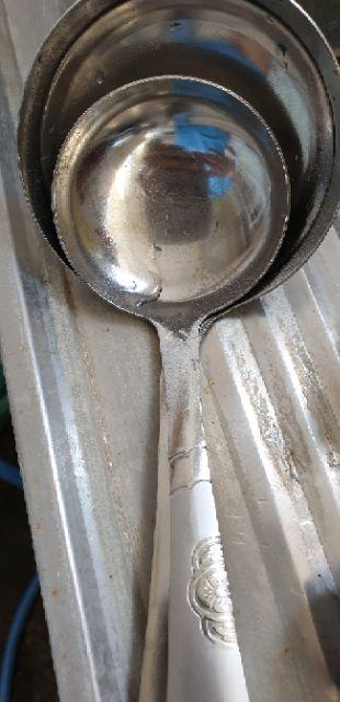 Centong Sendik Sayur Besar Stainless Tebal Ukir