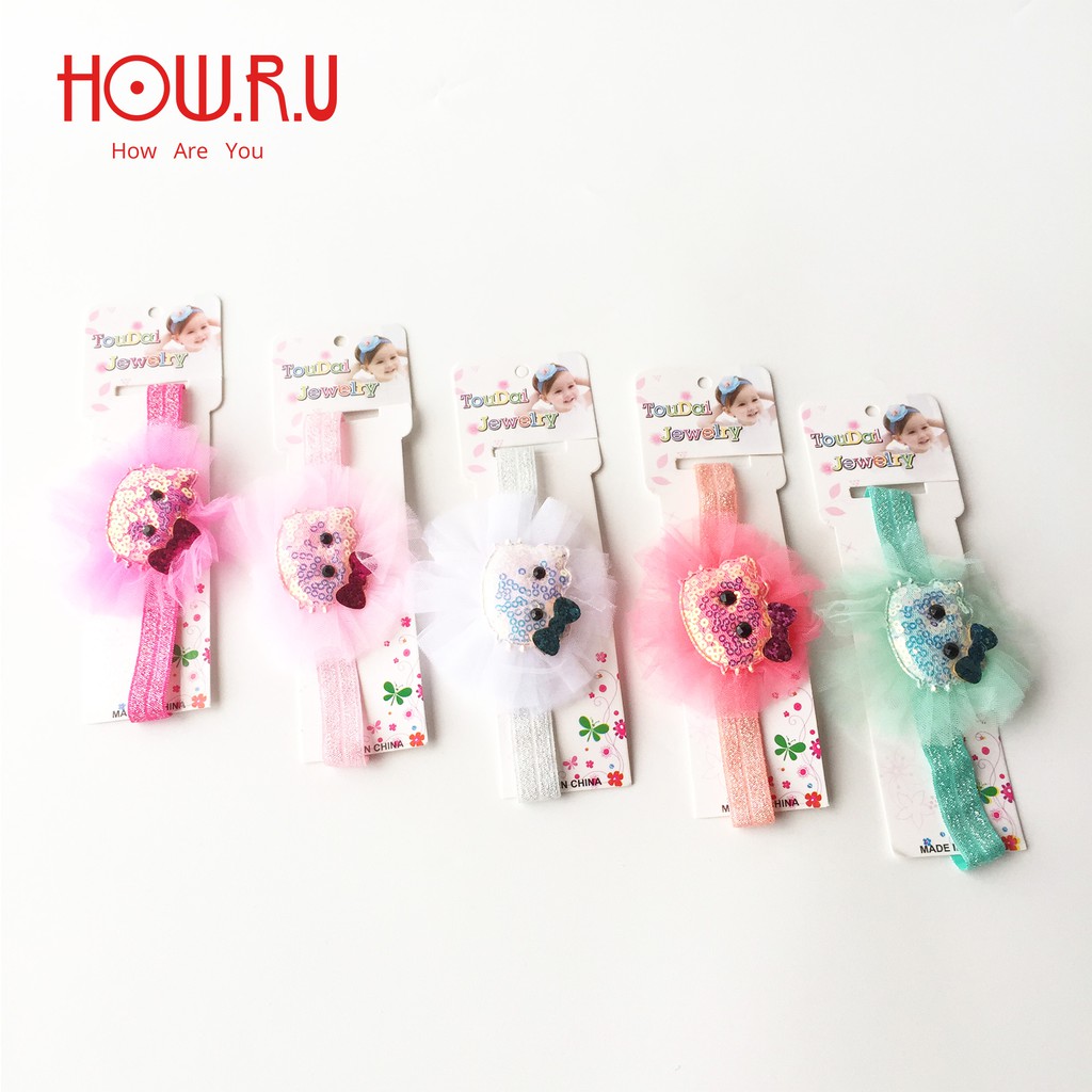 HOW.R.U | Bando Lucu Elastis Untuk Bayi Motif Hello Kitty 0819B