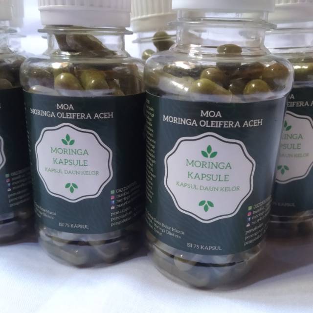 kapsul daun kelor,( moringa kapsul)