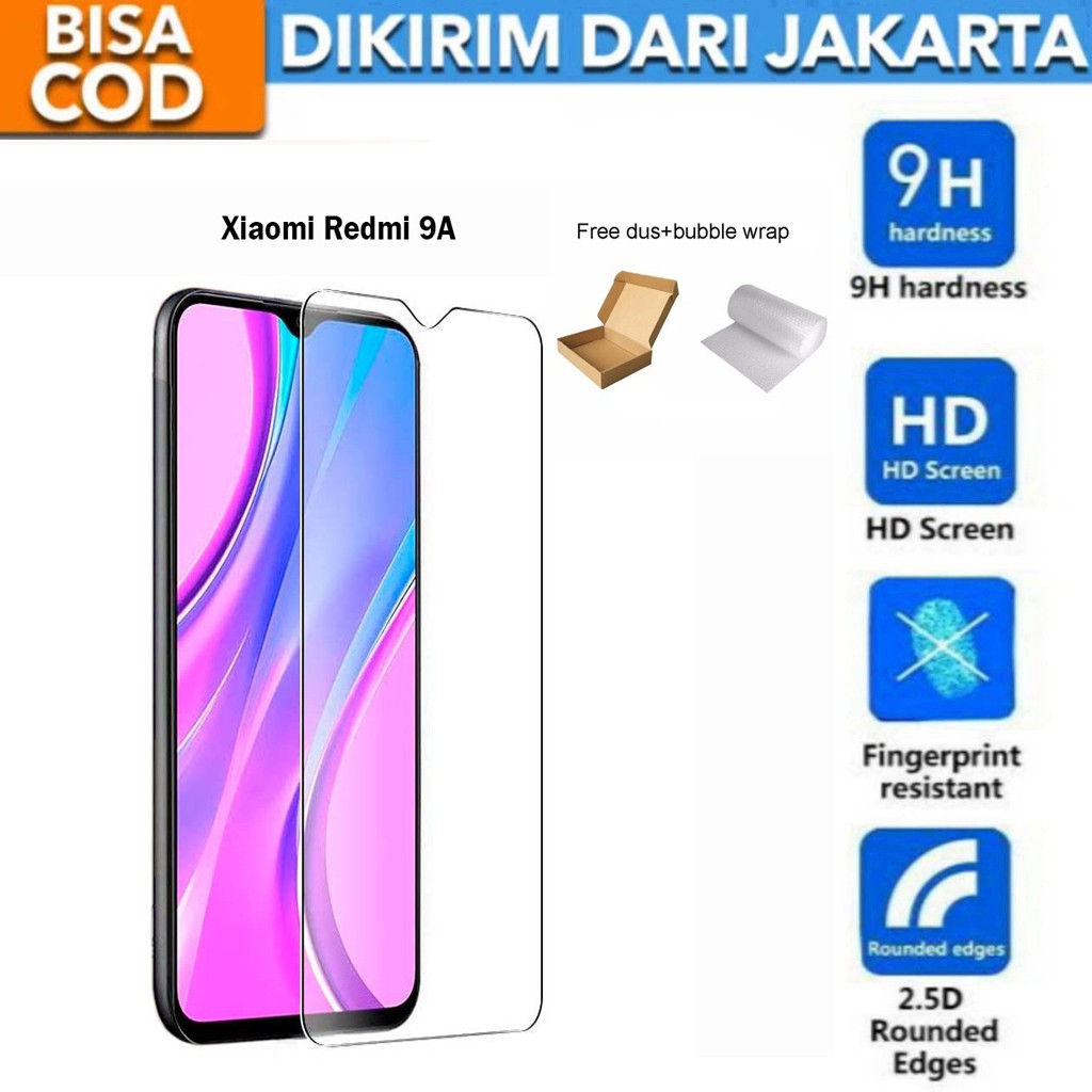 Xiaomi Redmi 9A Tempered Glass Screen Protector Anti Gores