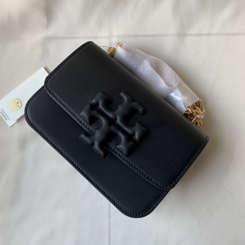 Tory Burch Eleanor Shoulder Bag 19  - Black Leather