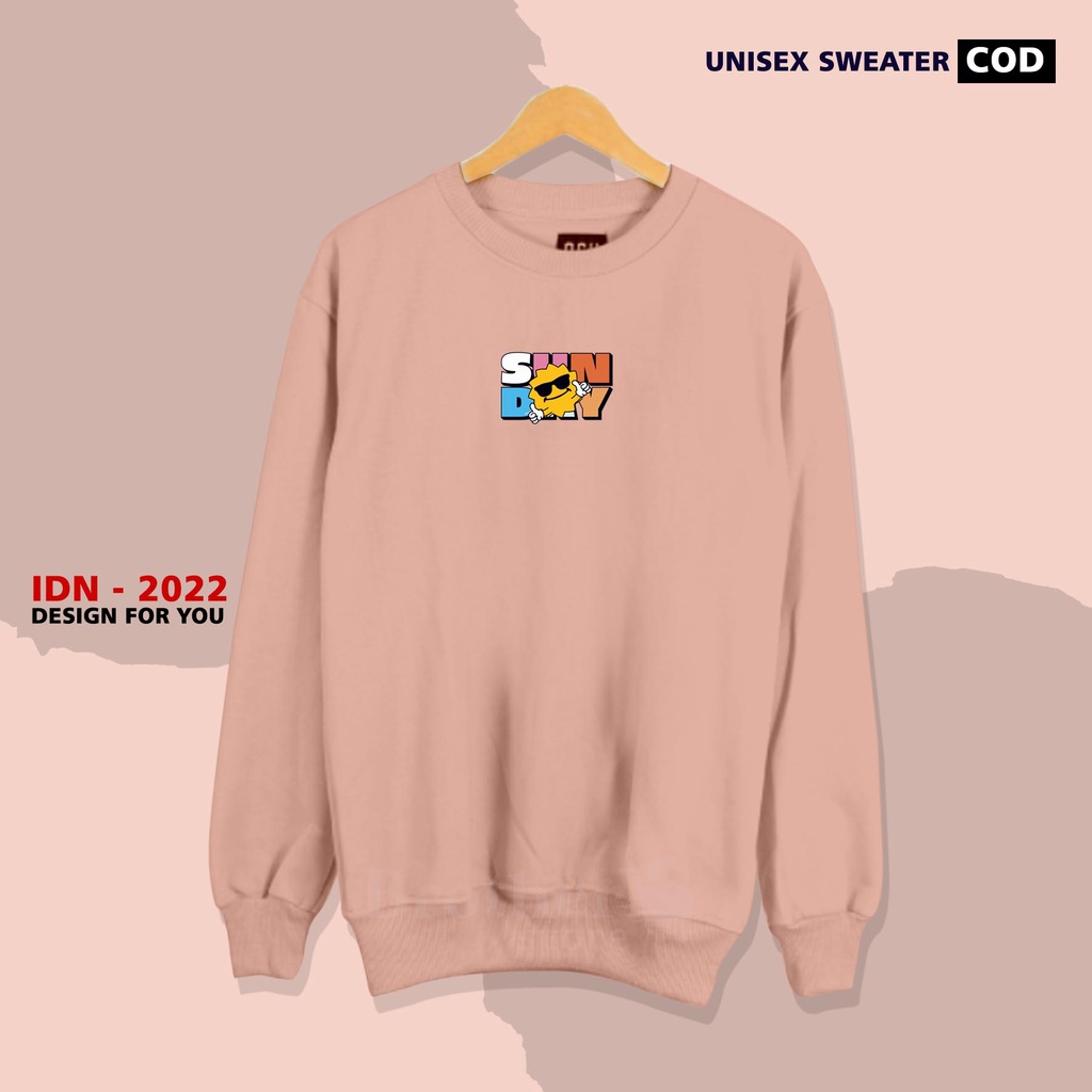 Brother Store - Sweater crewneck pria wanita - Monday