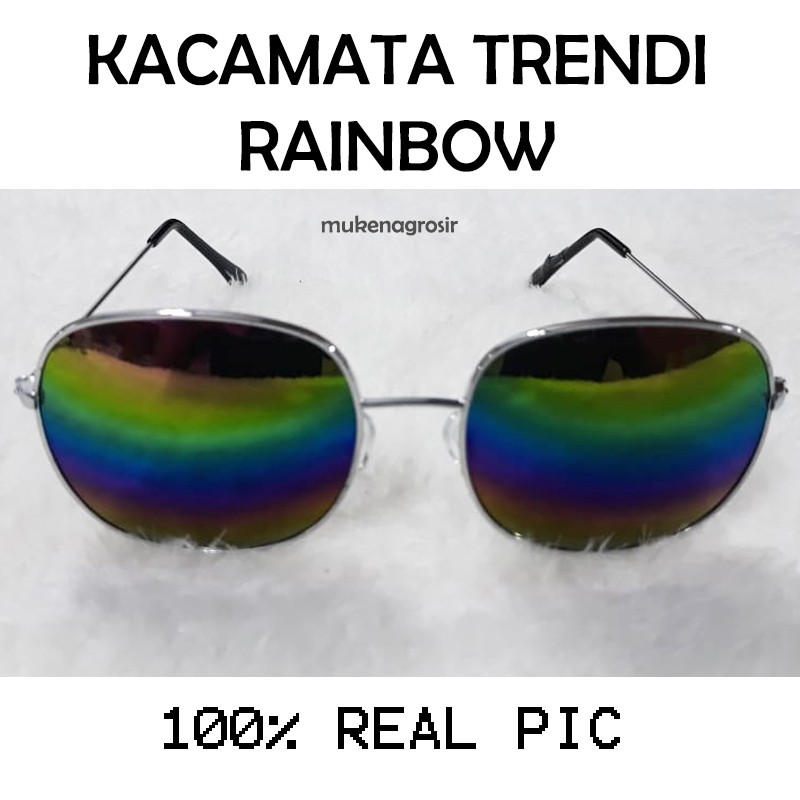 PROMOOOO!! Kacamata Trendy / Unisex /Kacamata Fashion/Kacamata /Rainbow / nastushaa