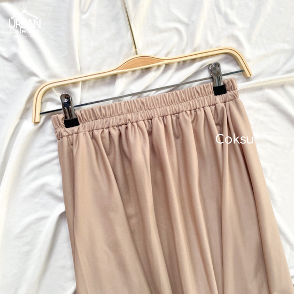 ROK POLOS MAYUNG PREMIUM / BASIC SKIRT / ROK PERREMPUAN / SKIRT / M FIT TO XLL-Coksu
