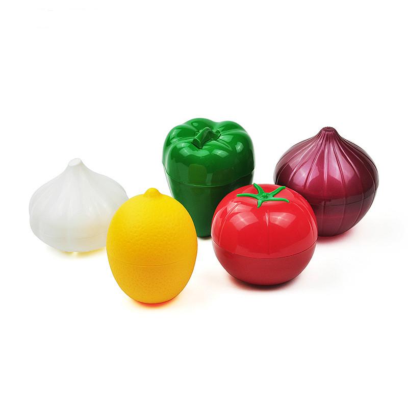 Kotak Penyimpanan Sayuran Bawang Putih Bentuk Sayuran Untuk Dapur