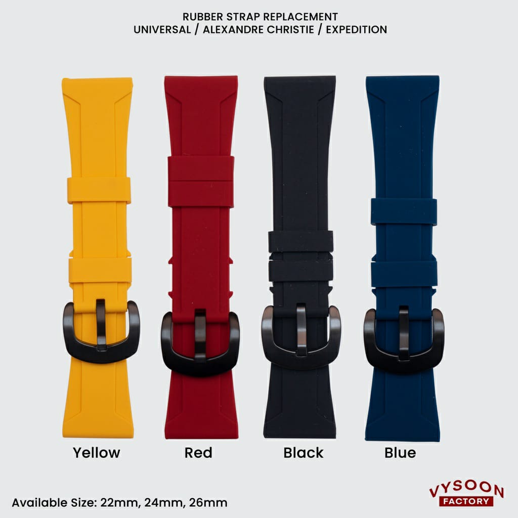 STRAP TALI RUBBER COCOK UNTUK JAM TANGAN T5/AC/AC COLLECTION/EXPEDITION/ TALI JAM TANGAN LENTUR DAN ELASTIS