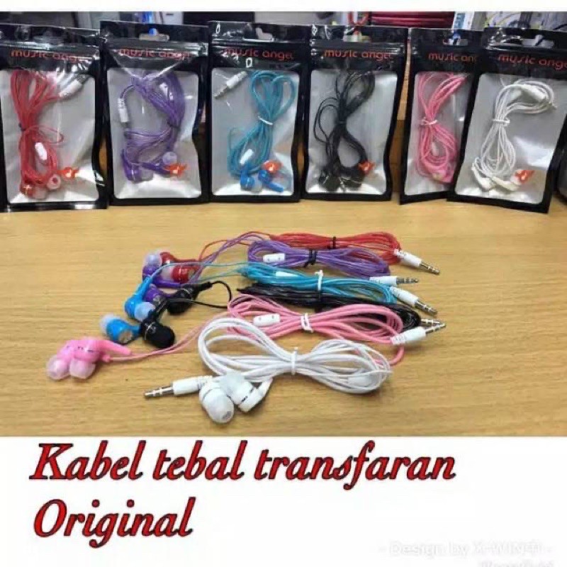 Headset Music Angel - Suara Bagus Banget - Headset Murah Berkualitas - Suara Dijamin TOP - Earphone