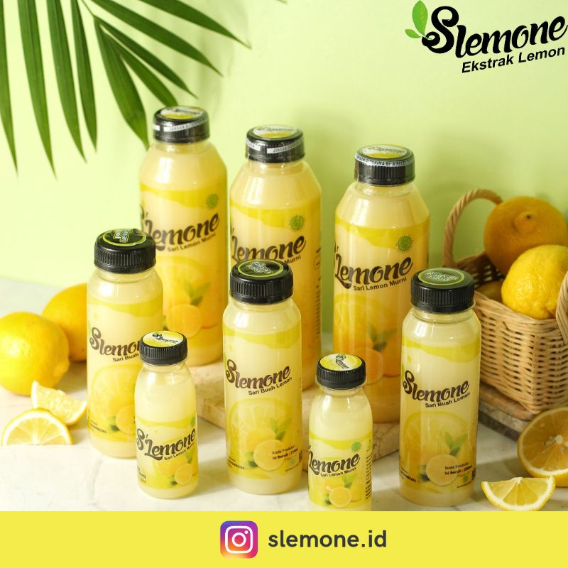 

Slemone Sari Lemon Organik BPOM HALAL MUI / 100% Pure Lemon / Ekstrak Lemon 250 ml