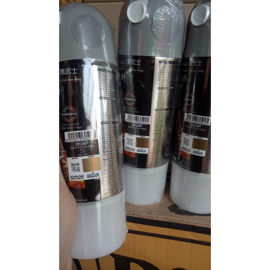 cat semprot samurai pilok pilok samurai epoxy 2k04p 300ml epoxy surfacer grey poxy epoxy cat dasar