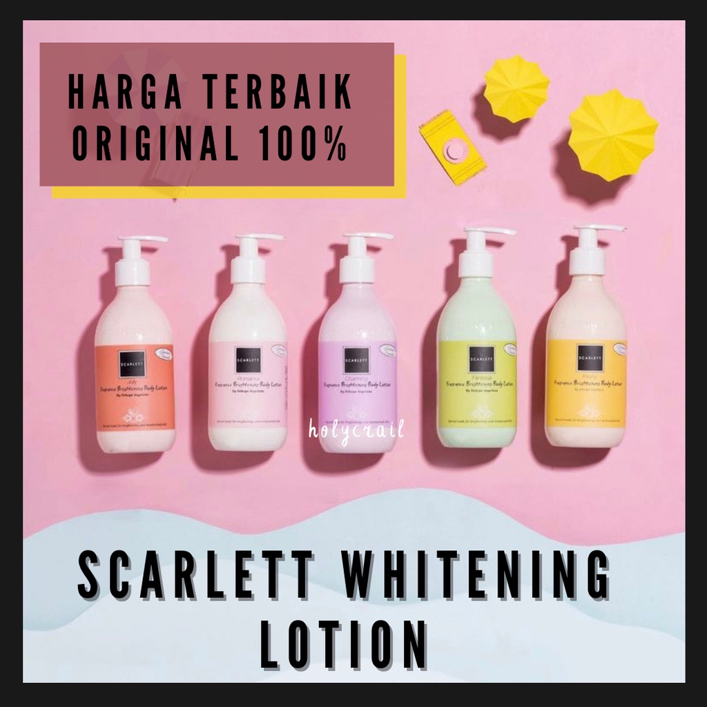 Scarlett Whitening Body Lotion - Body Lotion Scarlett Whitening - Scarlet Whitening Body Lotion - Bo