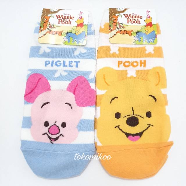 Kaos kaki Korea Donald Stich M⁷ickey Pluto Toy Story Monster Inc Chip Dale Snoopy Pooh