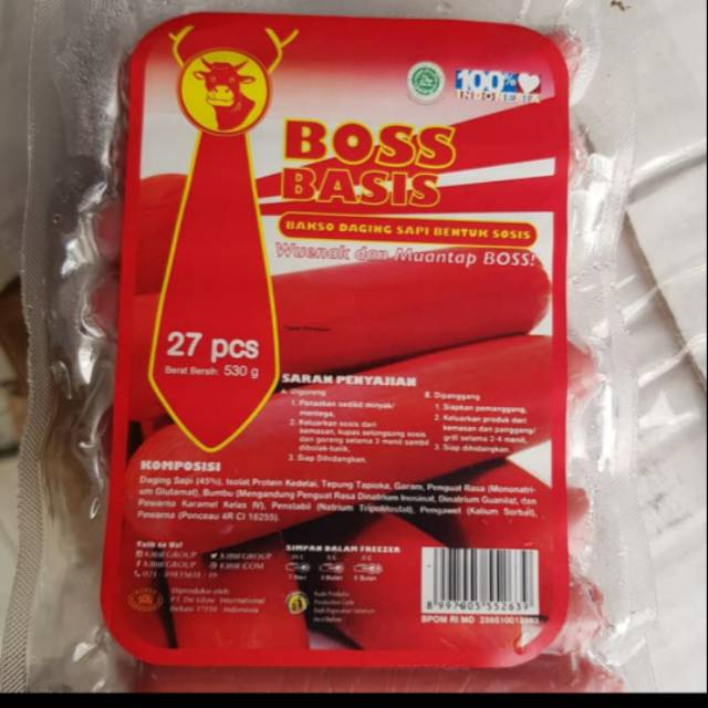 

Sosis sapi basis kibif boss sapi merah isi 27 pcs