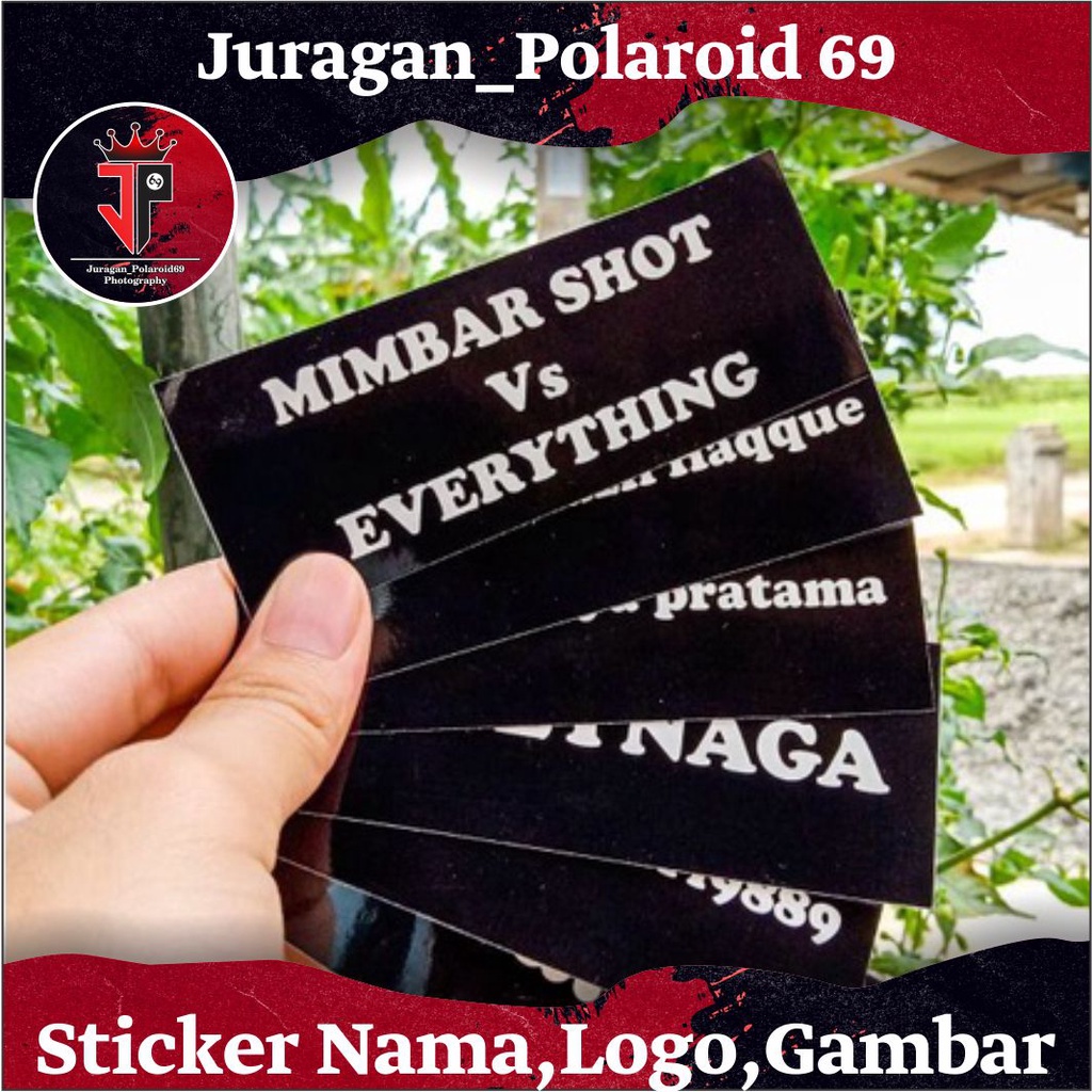 

Sticker Custome Nama / Logo / Foto / Gambar (PREMIUM QUALITY)