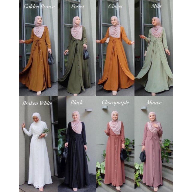 Nayla dress crincle by elmiza